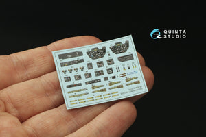 Quinta Studio QD72179 Bf 110C/D/E 3D-Printed &amp;amp; coloured Interior on decal paper (Eduard) 1/72 – zdjęcie 5