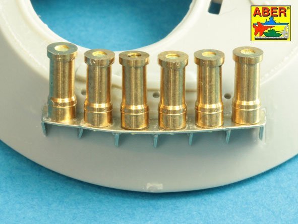 Aber 35A128 Soviet smoke Discharges system for BMP-1 902V “Tucha” with rack 1/35 – immagine 9