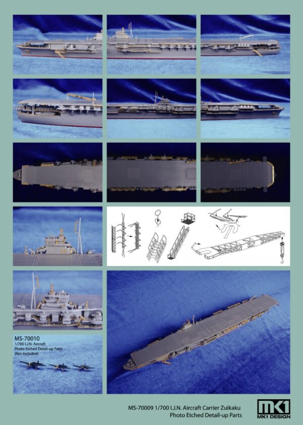 MK1 Design MS-70008 I.J.N SHOKAKU DETAIL-UP ETCHED PART 1/700 – zdjęcie 4