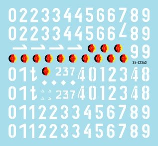 Star Decals 35-C1343 DDR - NVA 2. Numbers &amp;amp; insignia of the East German Nationale Volksarmee 1/35 – Bild 3