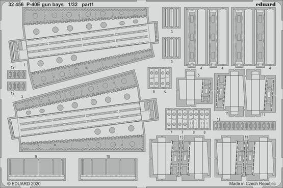 Eduard BIG33123 P-40E part II for Trumpeter 1/32 – immagine 2