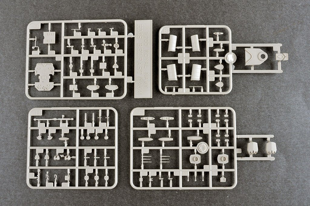 Trumpeter 06702 HMS Belfast 1959 1/700 – immagine 7
