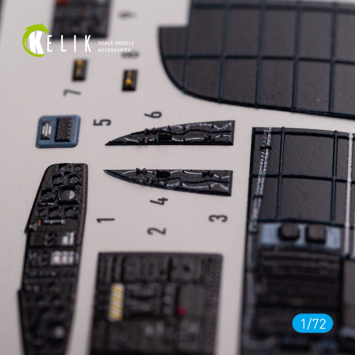 KELIK K72078 CH-53D Sea Stallion interior 3D decals for Fujimi/Academy kit 1/72 – Bild 6