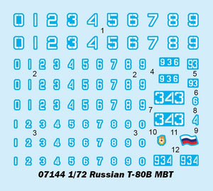 Trumpeter 07144 Russian T-80B MBT 1/72 – immagine 4