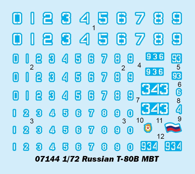 Trumpeter 07144 Russian T-80B MBT 1/72 – immagine 4