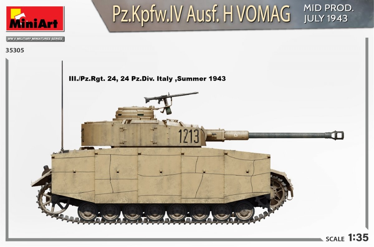 MiniArt 35305 Pz.Kpfw.IV Ausf. H Vomag. MID PROD. JULY 1943. INTERIOR KIT 1/35 – immagine 5