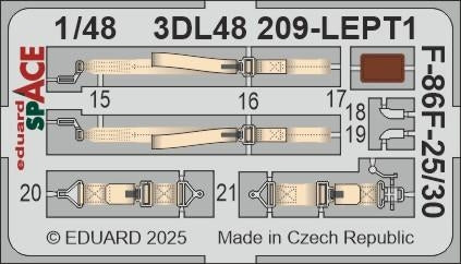 Eduard 3DL48209 F-86F-25/30 SPACE Airfix 1/48 – Bild 4