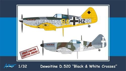 Azur 32108 Dewoitine D.520 Croix Noires et Blanches (1/32)