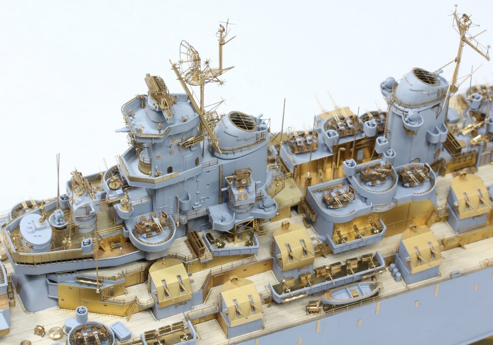 Pontos 37026FN USS BB-63 Missouri 1945 Advanced Detail Up Set (Teak tone stained wooden deck) 1/350 – zdjęcie 8
