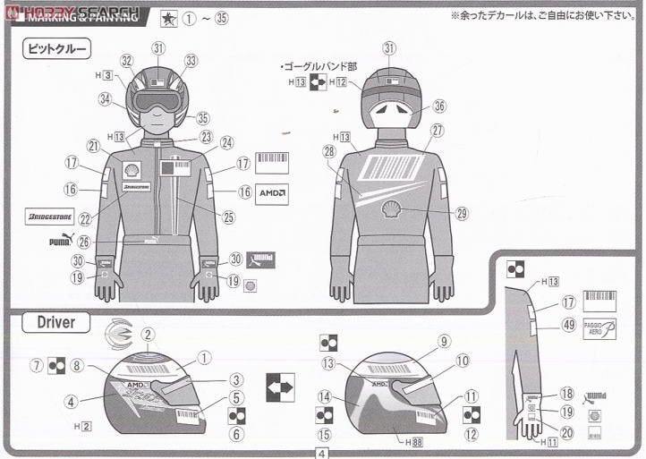 Fujimi 112442 PIT CREW SET A 1/24 – immagine 6