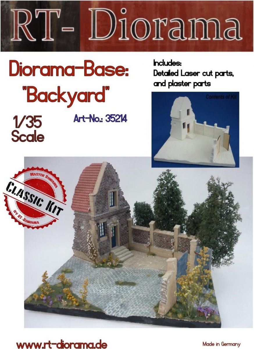 RT-Diorama 35214 Diorama-Base:&amp;quot;Backyard&amp;quot; 1/35