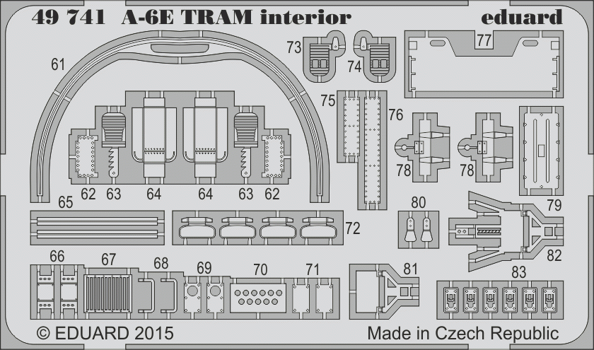 Eduard 49741 A-6E TRAM interior HOBBY BOSS 1/48 – image 2