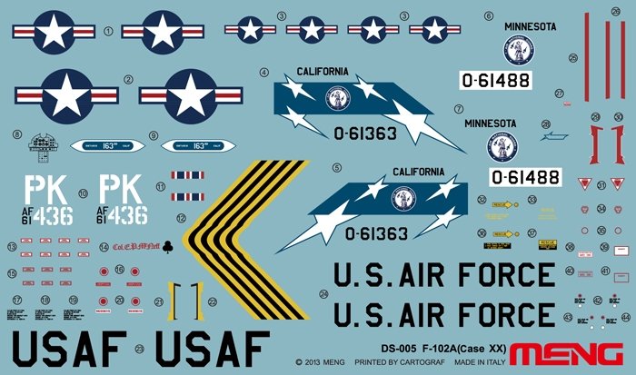 Meng Model DS-005 F-102A Delta Dagger (Case XX Wing) 1/72 – imagen 8