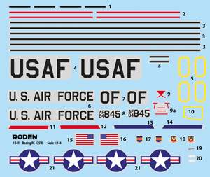 Roden 349 Boeing RC-135V/W Rivet Joint 1/144 – zdjęcie 3