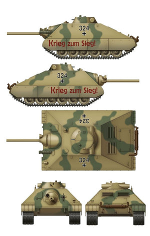 Das Werk DW35019 Schwerer kleiner Panzerkampfwagen German Heavy Tank Project 1944 (2 in 1) 1/35 – immagine 4