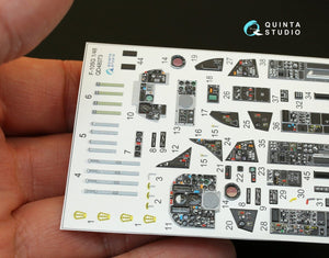 Quinta Studio QD48073 F-105G 3D-Printed &amp;amp; coloured Interior on decal paper (for HobbyBoss kit) 1/48 – immagine 3