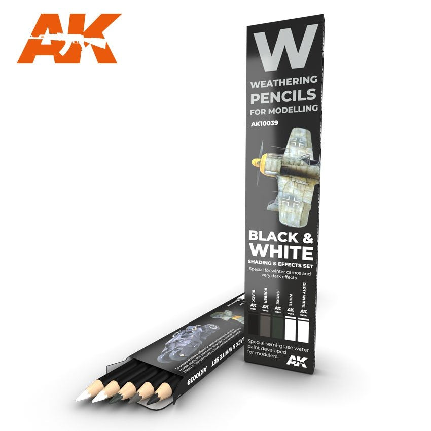AK Interactive AK10039 NOIR ET BLANC : ENSEMBLE D'OMBRAGES ET D'EFFETS