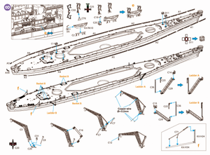 Very Fire VF700009 USS Missouri BB-63 Detail Up Set for VeryFire 1/700 – Bild 9