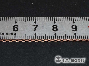 E.T. Model T-016 Chains (2.0mm*1.0mm Φ0.2mm , brass)
