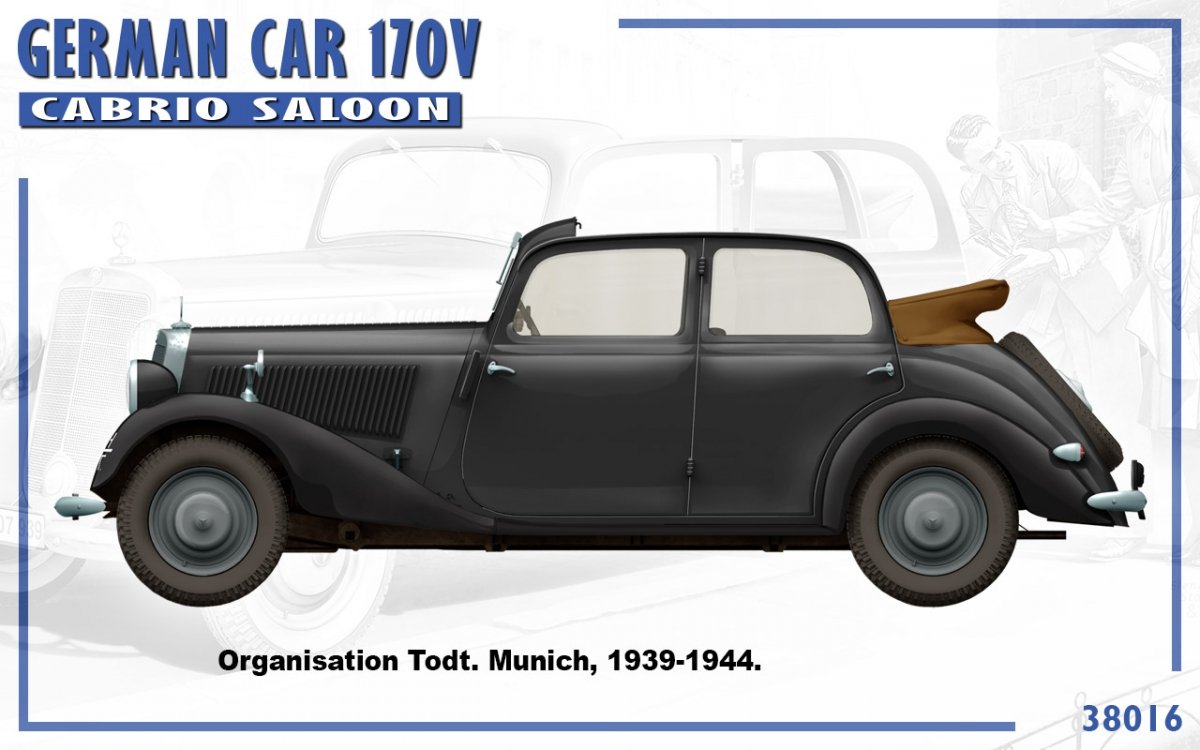 MiniArt 38016 VOITURE ALLEMANDE 170V BERLINE CABRIOLET 1/35 – image 7
