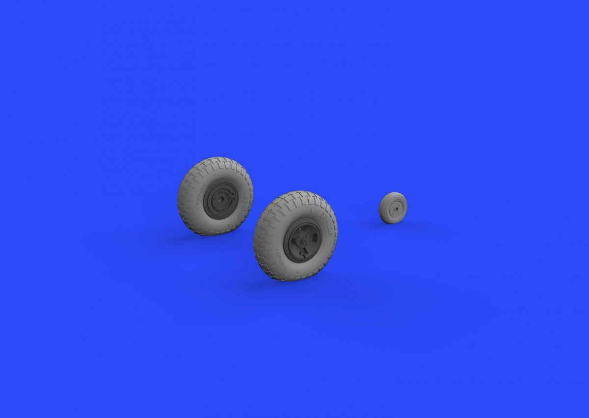 Roues Eduard 632130 Spitfire Mk. IX à 4 rayons avec motif TAMIYA 1/32