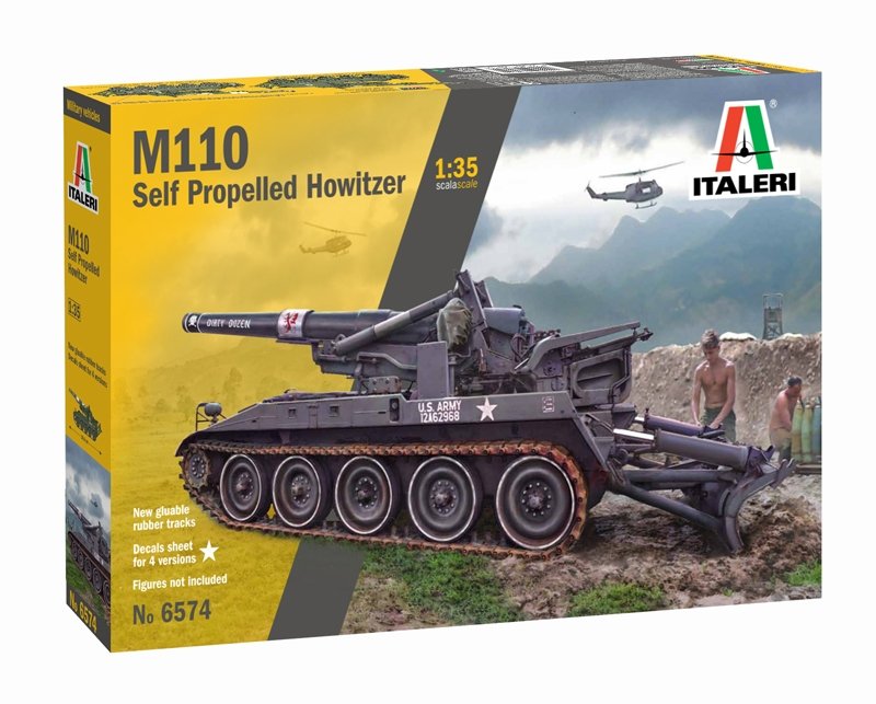 Italeri 6574 M110 Self Propelled Howitzer 1/35 – zdjęcie 2