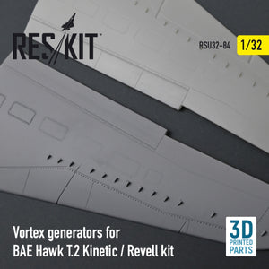 RESKIT RSU32-0084 VORTEX GENERATORS FOR BAE HAWK T.2 KINETIC / REVELL KIT (3D PRINTED) 1/32 – Bild 2