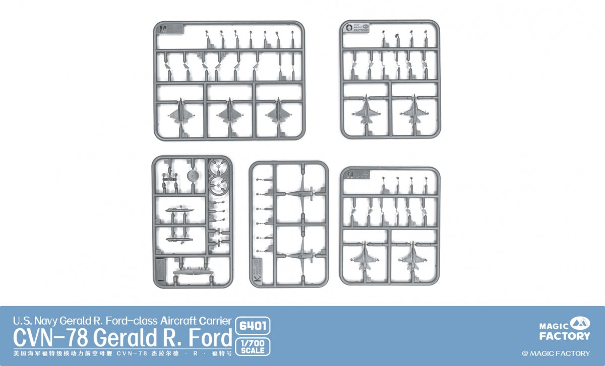 Magic Factory 6401 USS Gerald R. Ford (CVN-78) - US Navy Gerald R.Ford - class Aircraft Carrier 1/700 – Bild 4