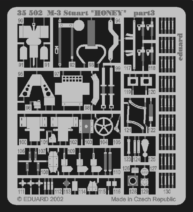 Eduard 35502 M-3 Stuart HONEY 1/35 Academy – immagine 2