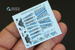Intérieur imprimé en 3D et coloré sur papier décalcomanie Quinta Studio QD48001 Yak-3 (pour kit Zvezda 4814) 1/48 – image 2