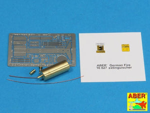 Aber 16027 Fire extinguisher with brackets used on German tanks, assault guns and other vehicles 1/16