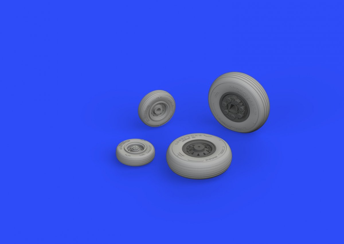 Eduard 648304 F-14A wheels early TAMIYA 1/48 – immagine 3