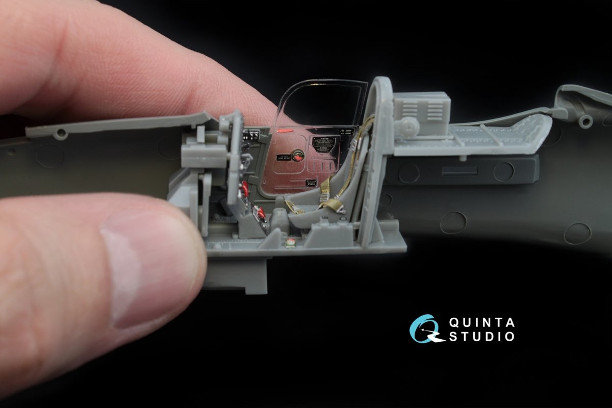 Quinta Studio QD48034 P-39Q/N 3D-Printed &amp;amp; coloured Interior on decal paper (for Hasegawa kit) 1/48 – Bild 7