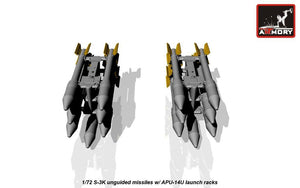 Armory Models ACA7273 S-3K unguided missiles w/ APU-14U rack 1/72 – immagine 2