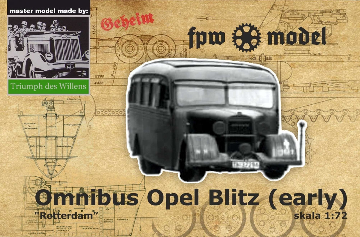 FPW Model TDW007 Triumph des Willens - Opel "Rotterdam" omnibus 1/72