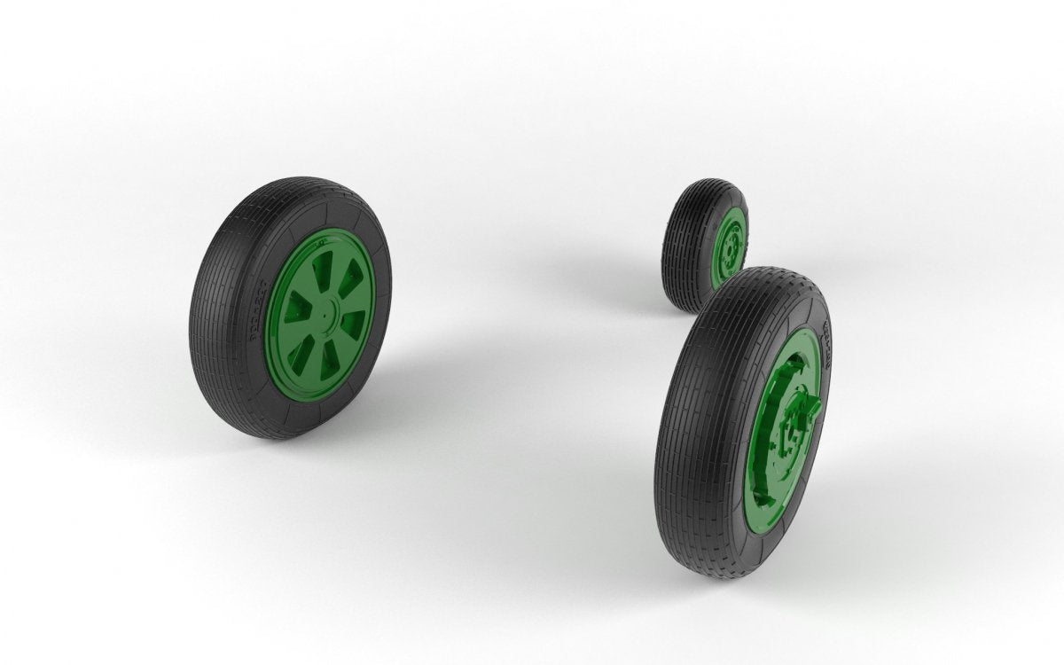 Armory Models AW48028 Mikoyan MiG-21 Fishbed wheels w/ weighted tires, mid production 1/48 – immagine 4