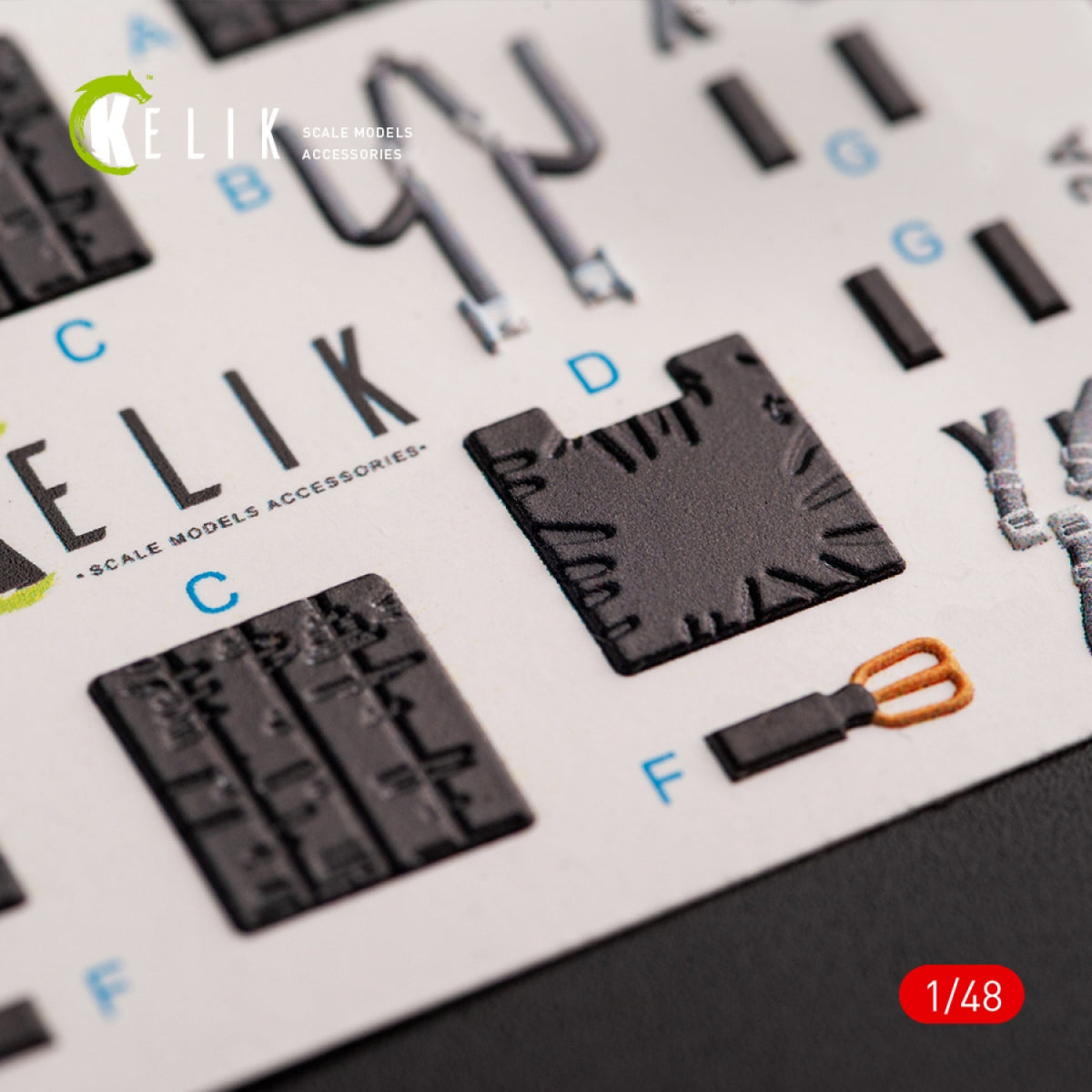 Kelik K48054 JASDF F-2B interior 3D decals for Hasegawa kit 1/48