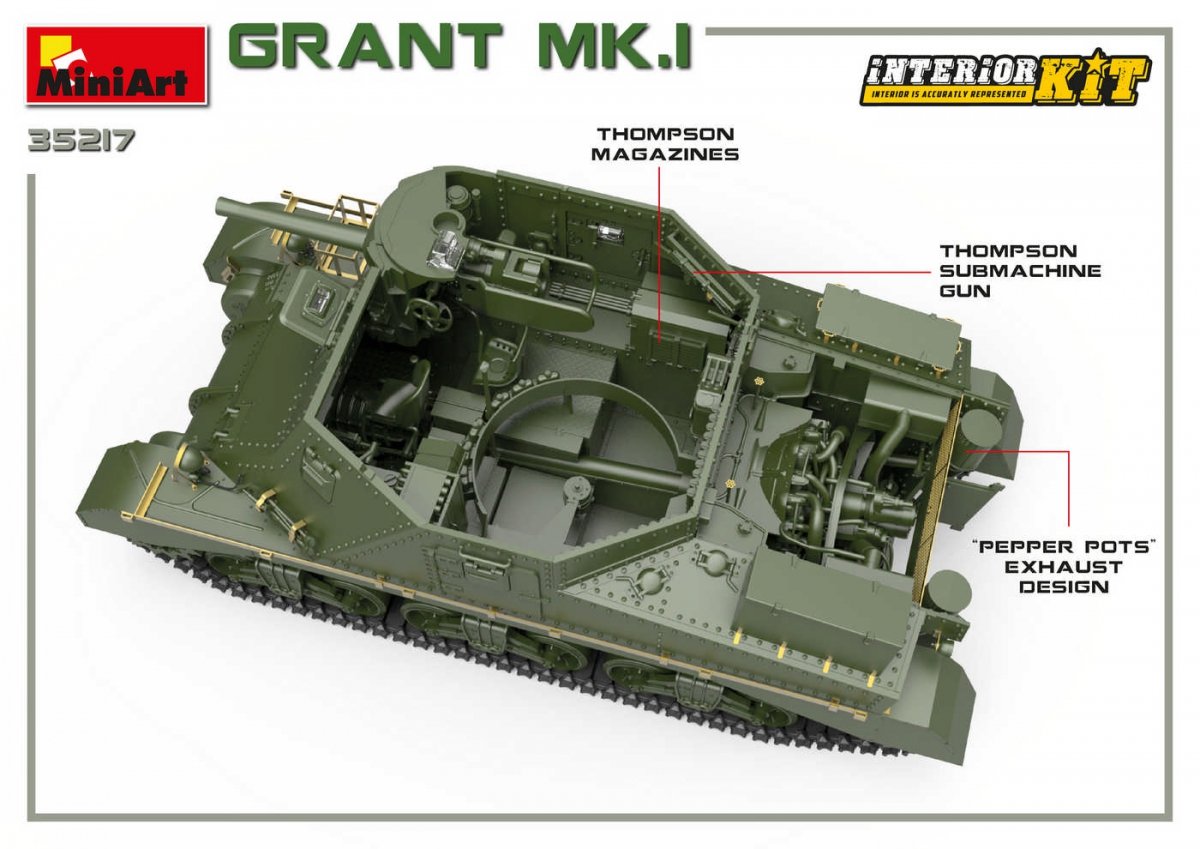 MiniArt 35217 Grant Mk.I w/interior 1/35 – imagen 10
