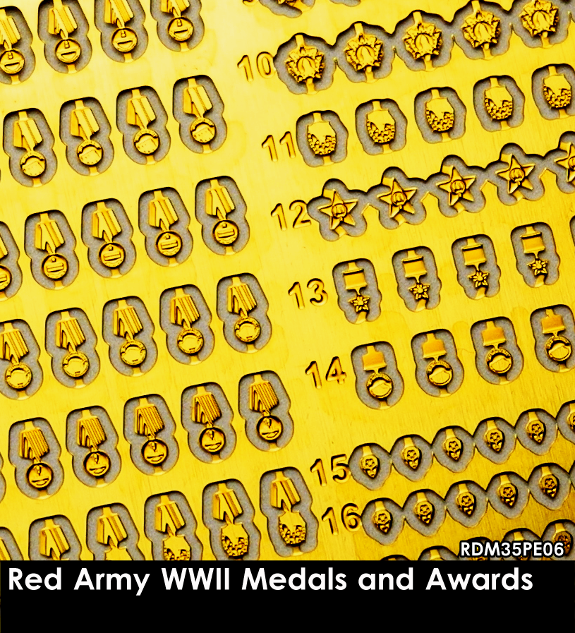 RADO Miniatures RDM35PE06 Red Army WW II Medals and Awards 1/35 – Bild 2