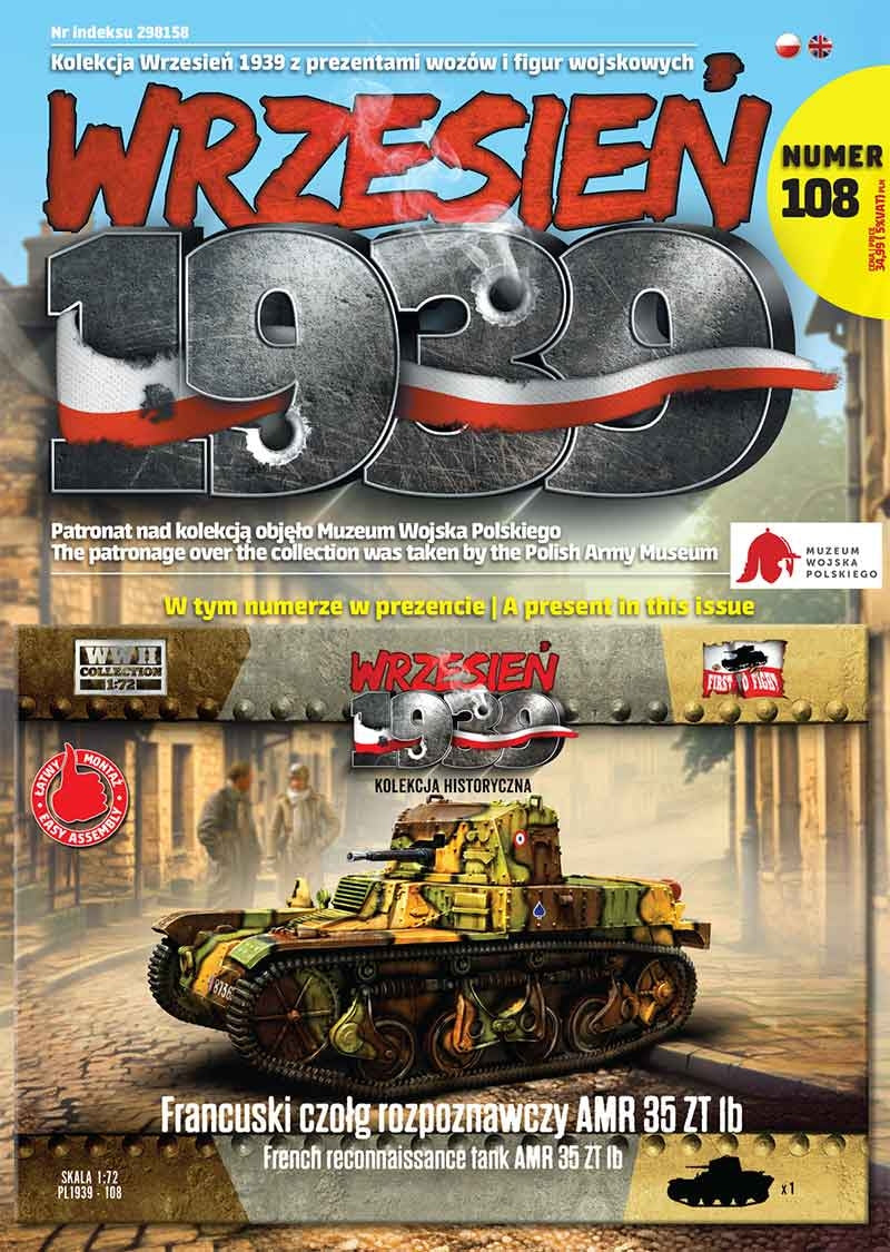 First To Fight PL108 Francuski Czołg Rozpoznawczy AMR 35 ZT 1b 1/72