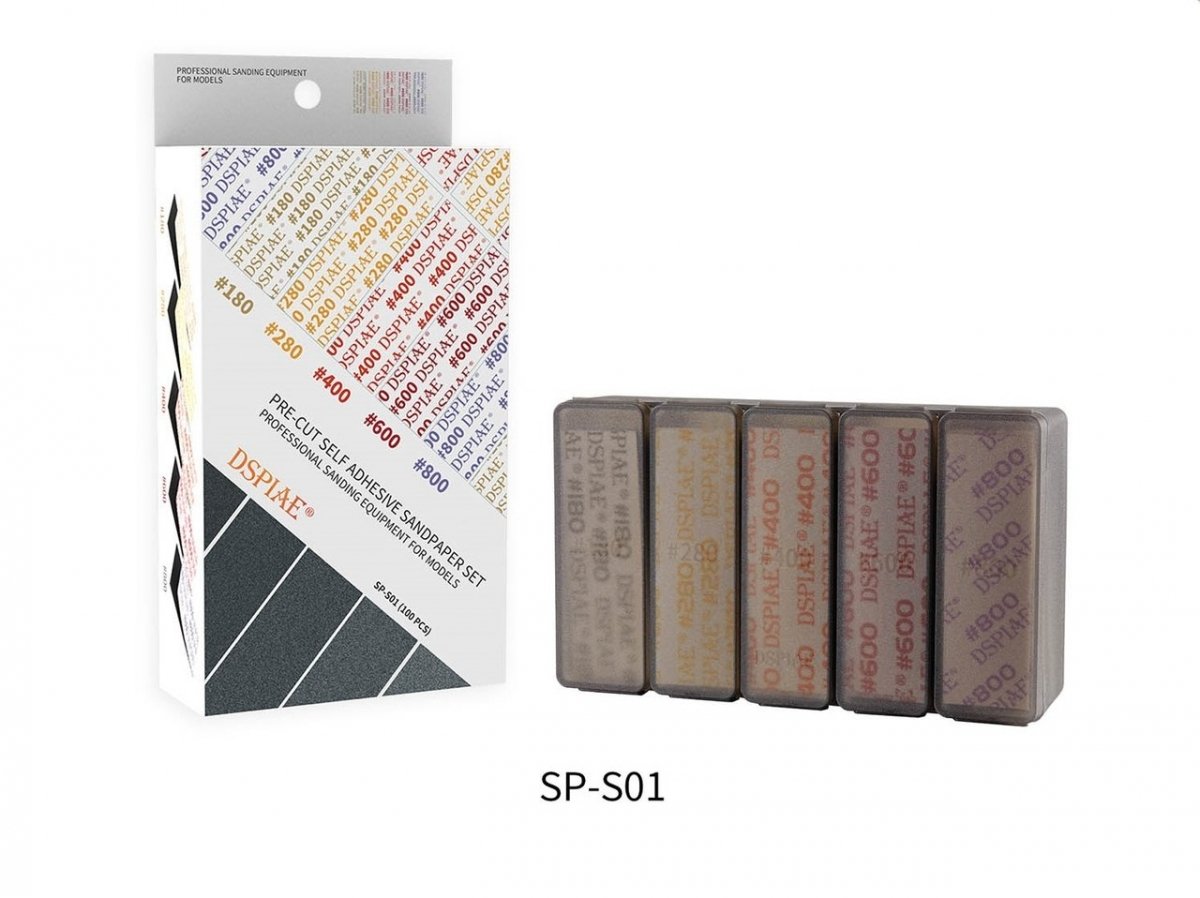 DSPIAE SP-S01 Adhesive Sanding Paper Sets 180-800, 100pcs per Set – Bild 2