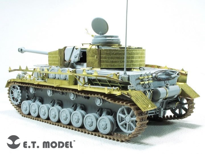 E.T. Model E35-290 WWII German Pz.Kpfw.IV Ausf.H w/Zimmerit Schurzen (Mid version) For DRAGON 1/35 – zdjęcie 4