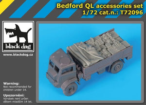 Ensemble d&amp;#39;accessoires Black Dog T72096 Bedford QL pour maquettes IBG au 1/72 – image 2