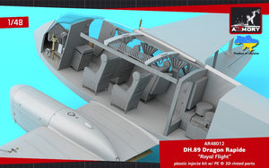 Armory Models 48012 DH.89 Dragon Rapide, Short-Haul Airliner – “Royal Flight” 1/48