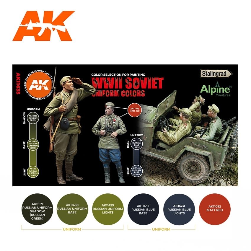 AK Interactive AK11635 WWII SOVIET UNIFORM COLORS – zdjęcie 2