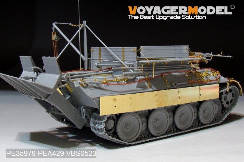 Maquette Voyager PE35979 Bergepanther Ausf.A allemand de la Seconde Guerre mondiale (type ancien, porte-outils Panther A) - Base pour TAKOM 2101 au 1/35 – image 4
