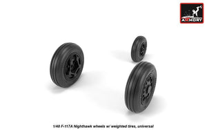 Armory Models AW48323 F-4 Phantom-II wheels w/ weighted tires, early 1/48 – immagine 2