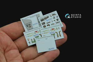 Quinta Studio QD72172 Blackburn Buccanneer S.2B Early 3D-Printed &amp;amp; coloured Interior on decal paper (Airfix) 1/72 – immagine 2