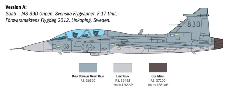 Italeri 2664 JAS-39D GRIPEN TWIN SEATER 1/48 – immagine 6