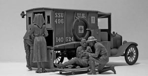 ICM 35662 Model T 1917 Ambulance with US Medical Personnel 1/35 – zdjęcie 3